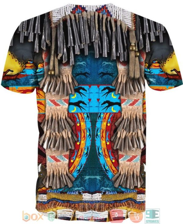 Blue Native Motif 3D Shirt