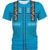 Blue Native Pattern 3D Shirt