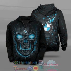 Bmw Motorrad Skull Ver 2 All Over Printed T-Shirt Hoodie