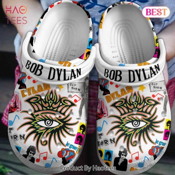 Bob Dylan Music Crocs Crocband Clogs Shoes Comfortable For Men Women and Kids