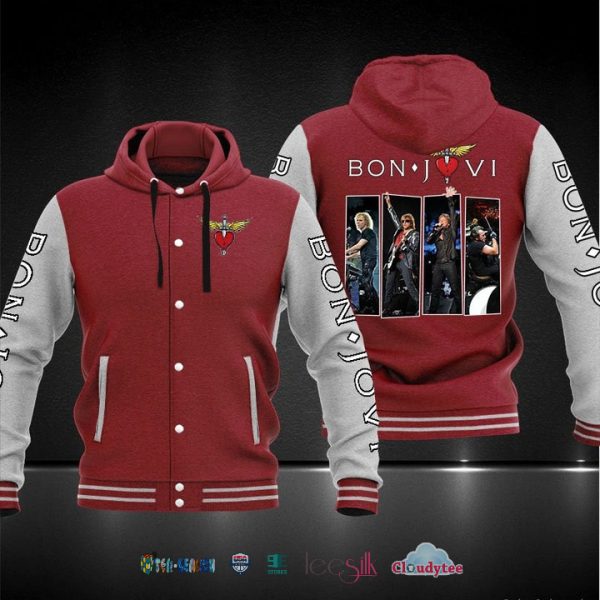 Bon Jovi Band Baseball Hoodie Jacket