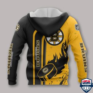 Boston Bruins Nhl Ver 1 All Over Printed Hoodie