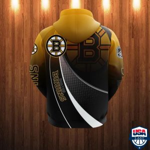 Boston Bruins Nhl Ver 9 All Over Printed Hoodie