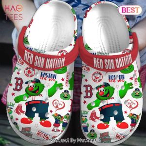 Boston Red Sox MLB Sport Crocs Crocband Clogs Shoes Comfortable For Men Women and Kids