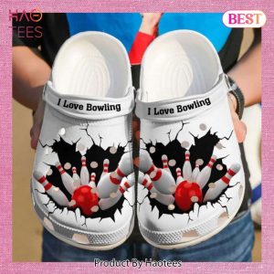 Bowling I Love Rubber For Men And Women Gift For Fan Classic Water Rubber clog Shoes Comfy Footwear Exclusive