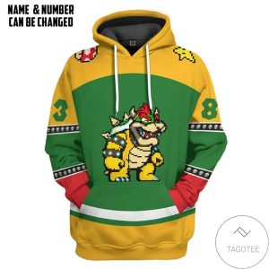 Bowser Sports Custom Name Custom Number Custom Hoodie