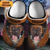 Boxer Brown Zipper Clogs Shoes