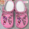 Breast Cancer Is A Journey Butterfly Shoes clogs Gifts For Women Girls Exclusive