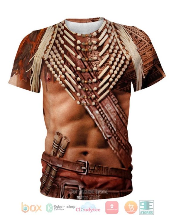 Brown Motif Native American 3D Shirt