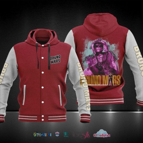 Bruno Mars Baseball Hoodie Jacket