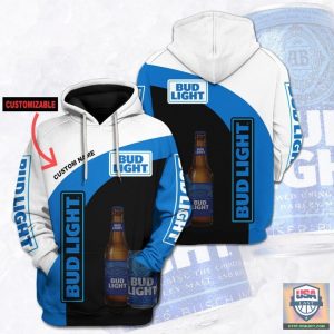 Bud Light Beer Custom Name 3D All Over Print Hoodie