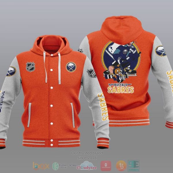 Buffalo Sabres Nhl Tom And Jerry Baseball Hoodie Jacket