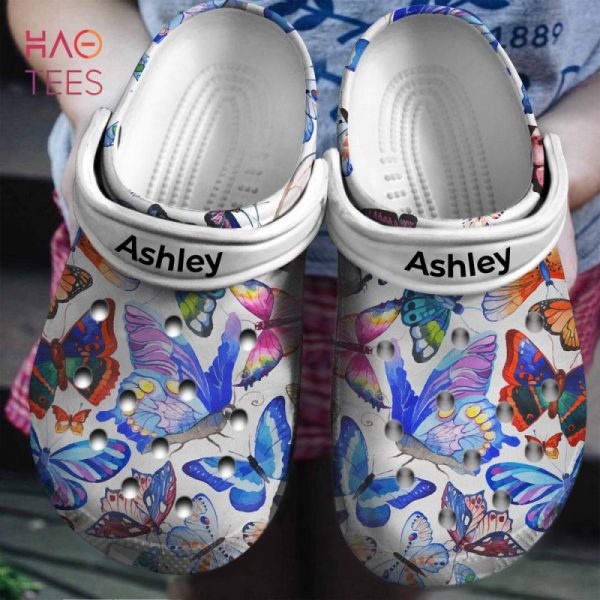 Butterfly Clogs Shoes Personalized With Your Name