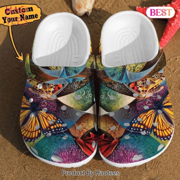 Butterfly Crocs – Butterfly Illusion Art Watercolor Unisex Birthday Gifts Clog Shoes For Men And Women