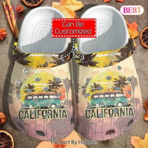 California Beach Summer Vintage clog Shoes Custom Exclusive