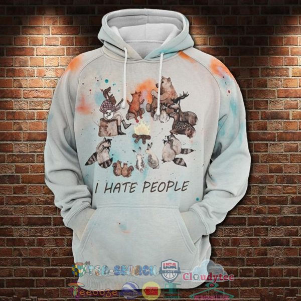 Camp Fire I Hate People 3D Hoodie