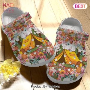 Camping Lover Flower Gift For Lover Rubber Crocs Clog Shoes Comfy Footwear