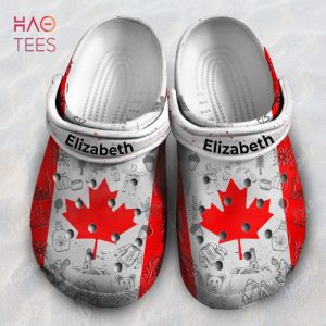 Canada Flag Personalized Clogs Shoes With Your Name