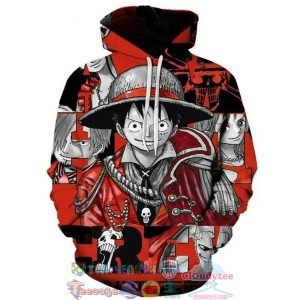 Captain Luffy One Piece 3D Hoodie