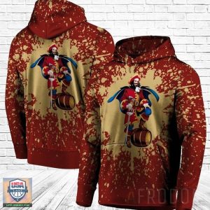 Captain Morgan Bleached 3D All Over Print Hoodie