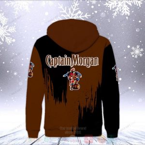 Captain Morgan Brown Fleece Zip Hoodie