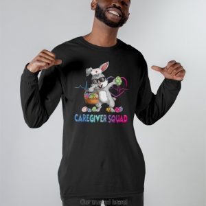 Caregiver Squad Bunny Dabbing Shirt