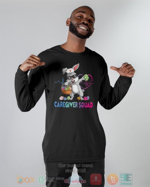 Caregiver Squad Bunny Dabbing Shirt