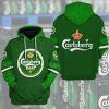 Carlsberg Beer Green 3D Hoodie