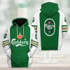 Carlsberg Green White 3D Hoodie