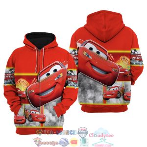 Cars Lightning Mcqueen Disney Hoodie 3D