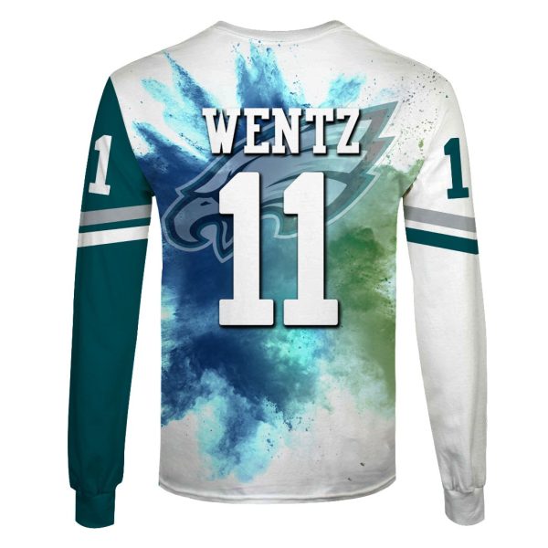 Carson Wentz Philadelphia Eagles Nfl 3D Shirt