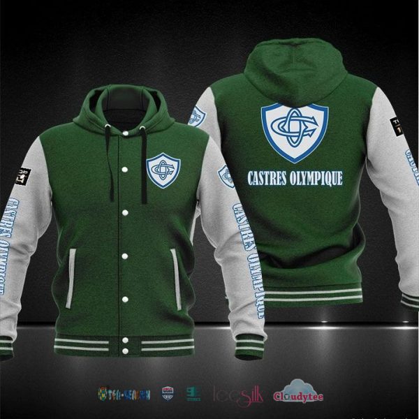 Castres Olympique Baseball Hoodie Jacket