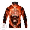 Chicago Bears Skull Fire Mask Hoodie