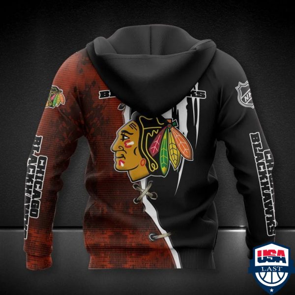 Chicago Blackhawks Nhl Ver 11 All Over Printed Hoodie