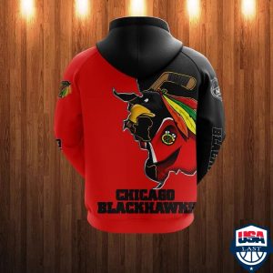 Chicago Blackhawks Nhl Ver 6 All Over Printed Hoodie