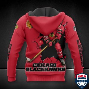 Chicago Blackhawks Nhl Ver 7 All Over Printed Hoodie