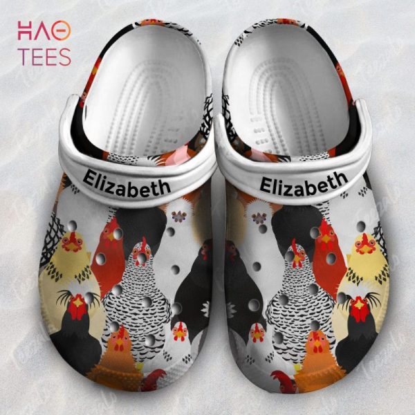 Chicken Clogs Shoes Personalized With Your Name