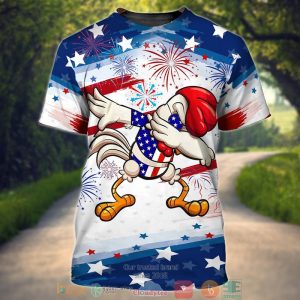 Chicken Dab Independence Day Shirt