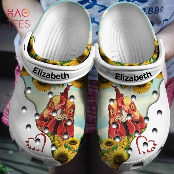 Chicken Heart Personalized Clogs Shoes With Your Name