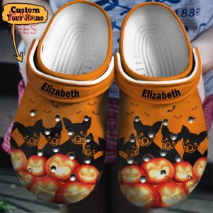 Chihuahua Halloween Personalized Clogs Shoes