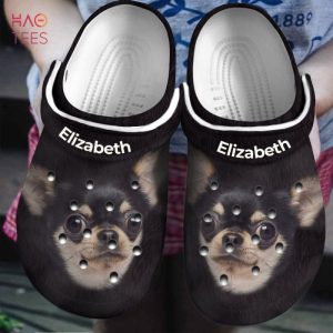 Chihuahua Head Personalized Clogs Shoes With Your Name