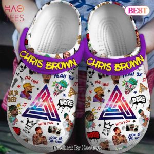 Chris Brown Music Crocs Crocband Clogs Shoes Comfortable For Men Women and Kids