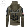 Cincinnati Bengals Number 55 Logan Wilson Mask Hoodie