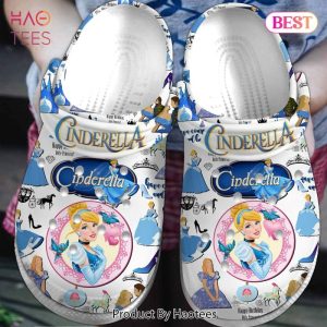 Cinderella Cartoon Movie Crocs Crocband Clogs Shoes Comfortable For Men Women and Kids Exclusive