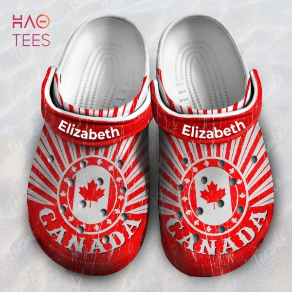 Circle Canada Flag Symbols Personalized Clogs Shoes