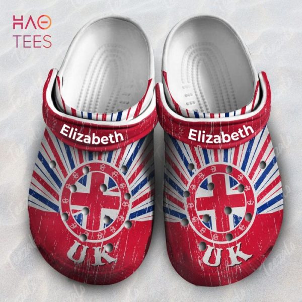 Circle UK Flag Symbols Personalized Clogs Shoes