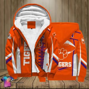 Clemson Tigers Full Print Fleece Hoodie