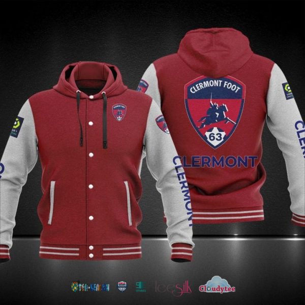 Clermont Foot Auvergne Baseball Hoodie Jacket