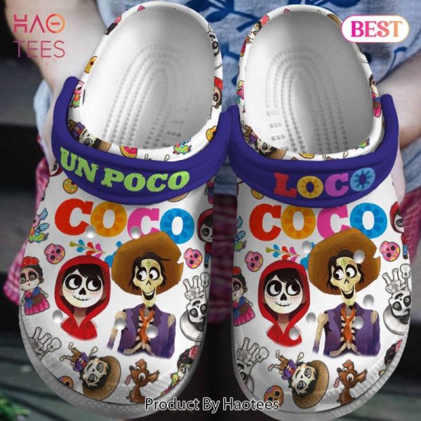 Coco Disney Cartoon Crocs Crocband Clogs Shoes Comfortable For Men Women and Kids