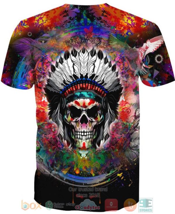 Color Native Skull 3D Shirt